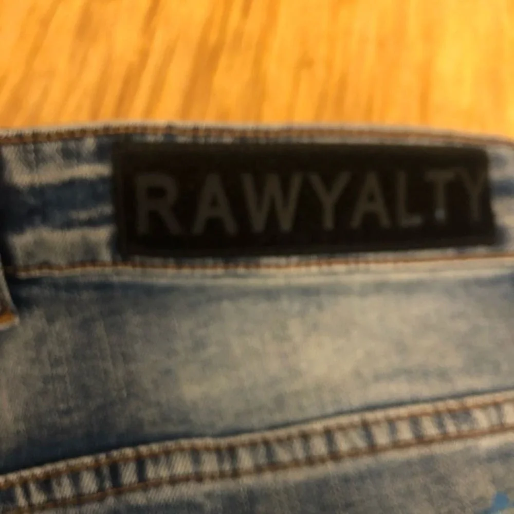 thrashed men's 40 x 32 jeans rave distressed Y2K grunge hiphop skater  jeans
